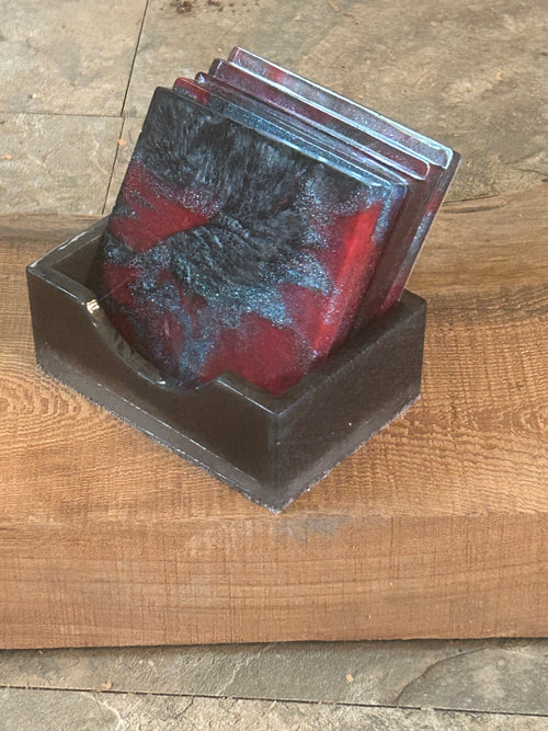 Unique designs handmade epoxy coasters
